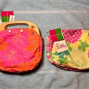 Vintage Lilly Pulitzer Bermuda Bag with two reversible covers NWT